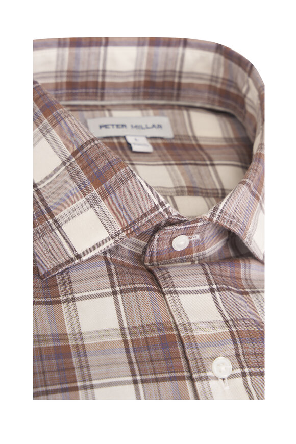 Peter Millar Ivory Performance Flannel Sport Shirt - view 2