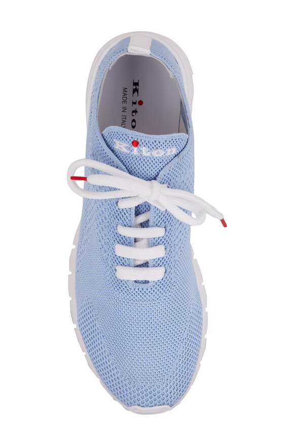 Kiton - Light Blue Knit Sneaker