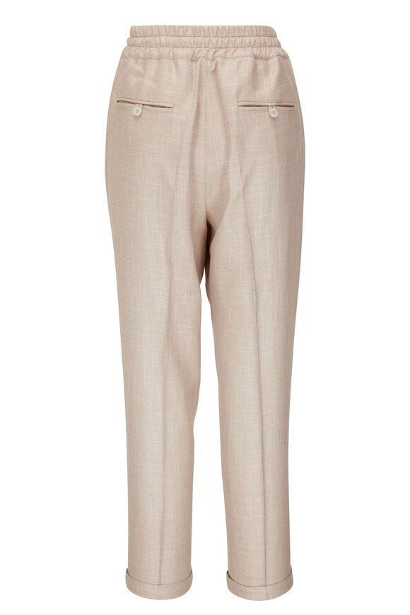 Kiton - Beige Woven Jogging Pant