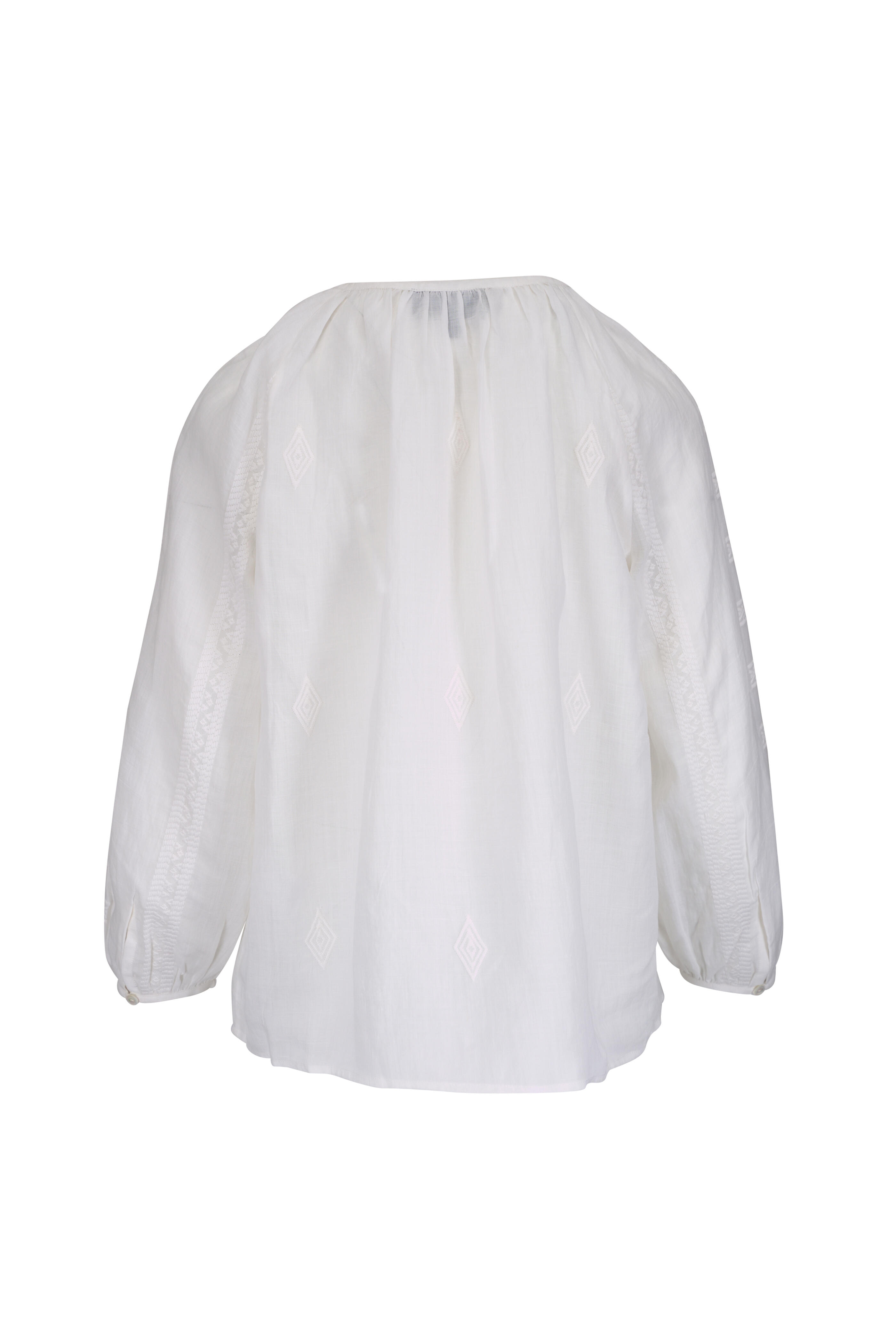 Nili Lotan - Cristo Ivory Silk Blouse