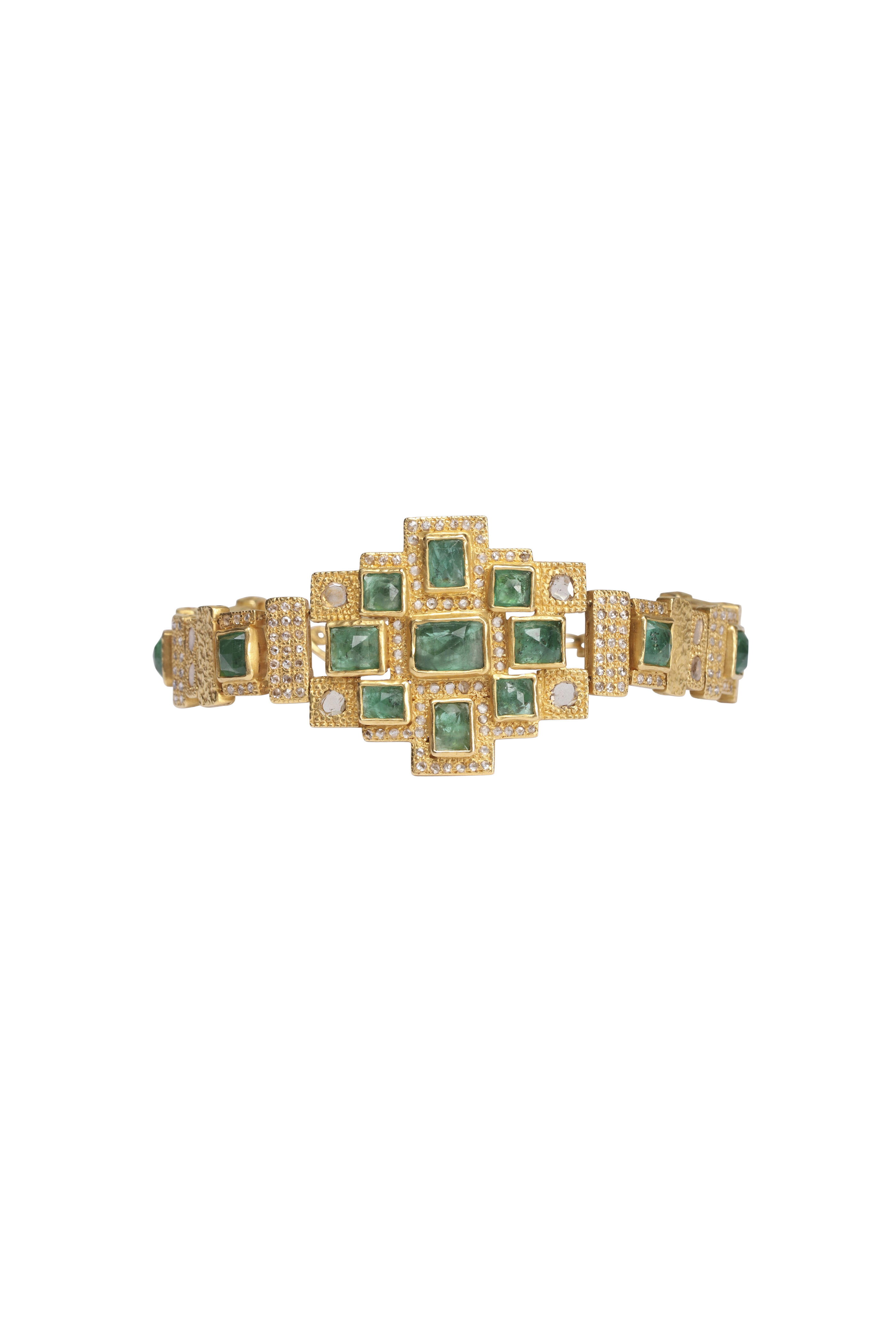 Coomi - Emerald Art Deco Watch Bracelet
