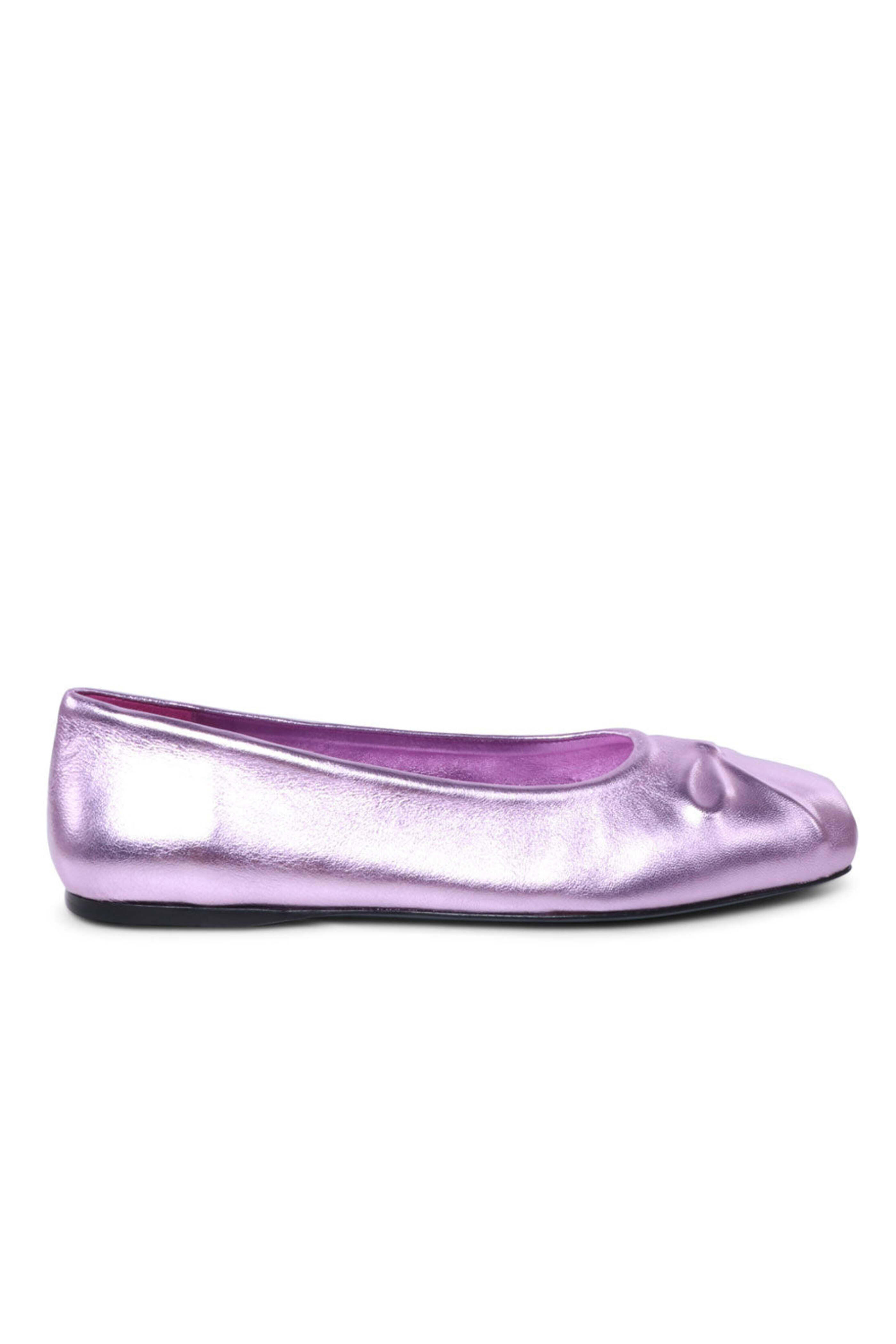 Marni - Dancer Metallic Ballet Flats in Pink
