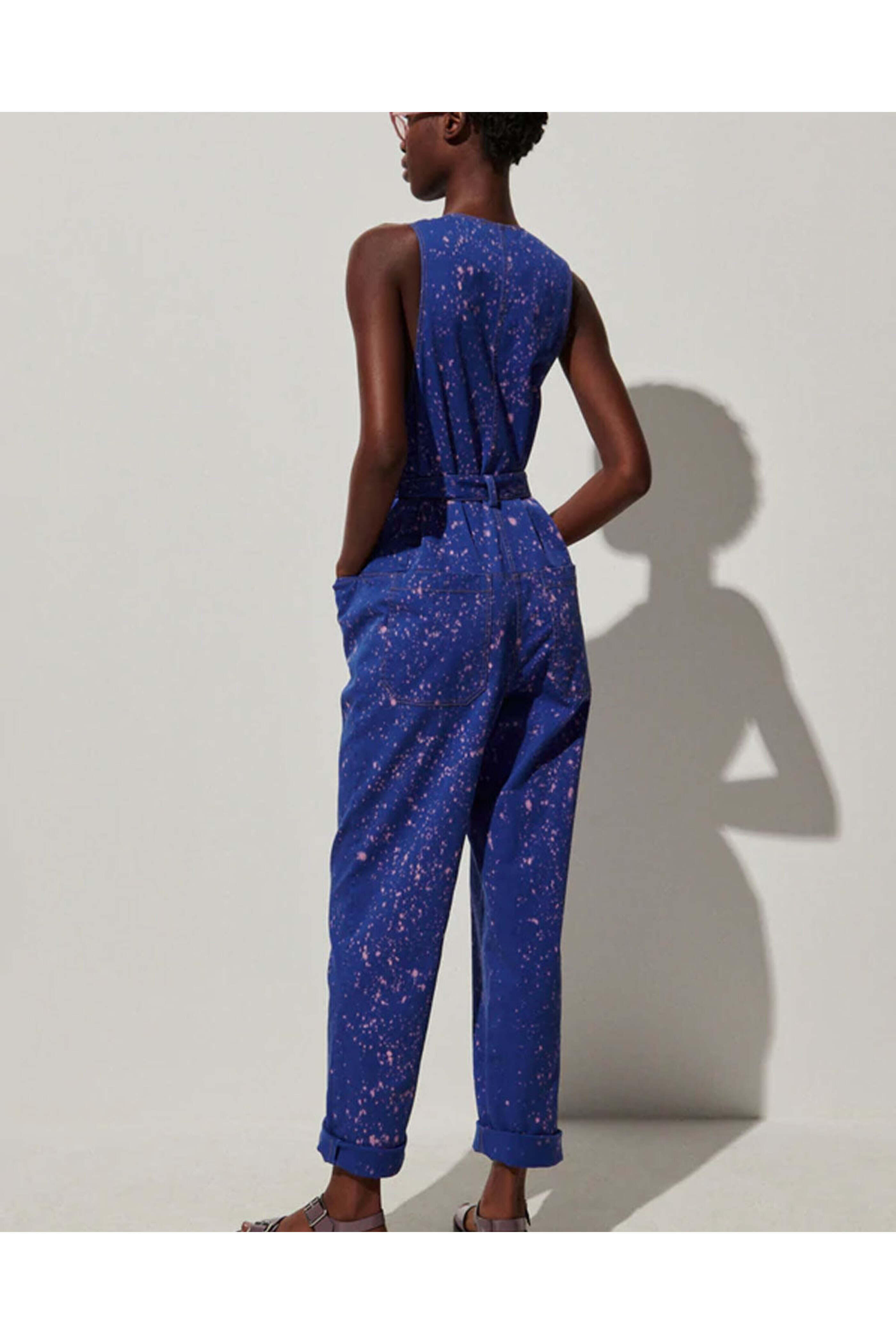 Rachel Comey - Blue Sleeveless Asa Jumpsuit
