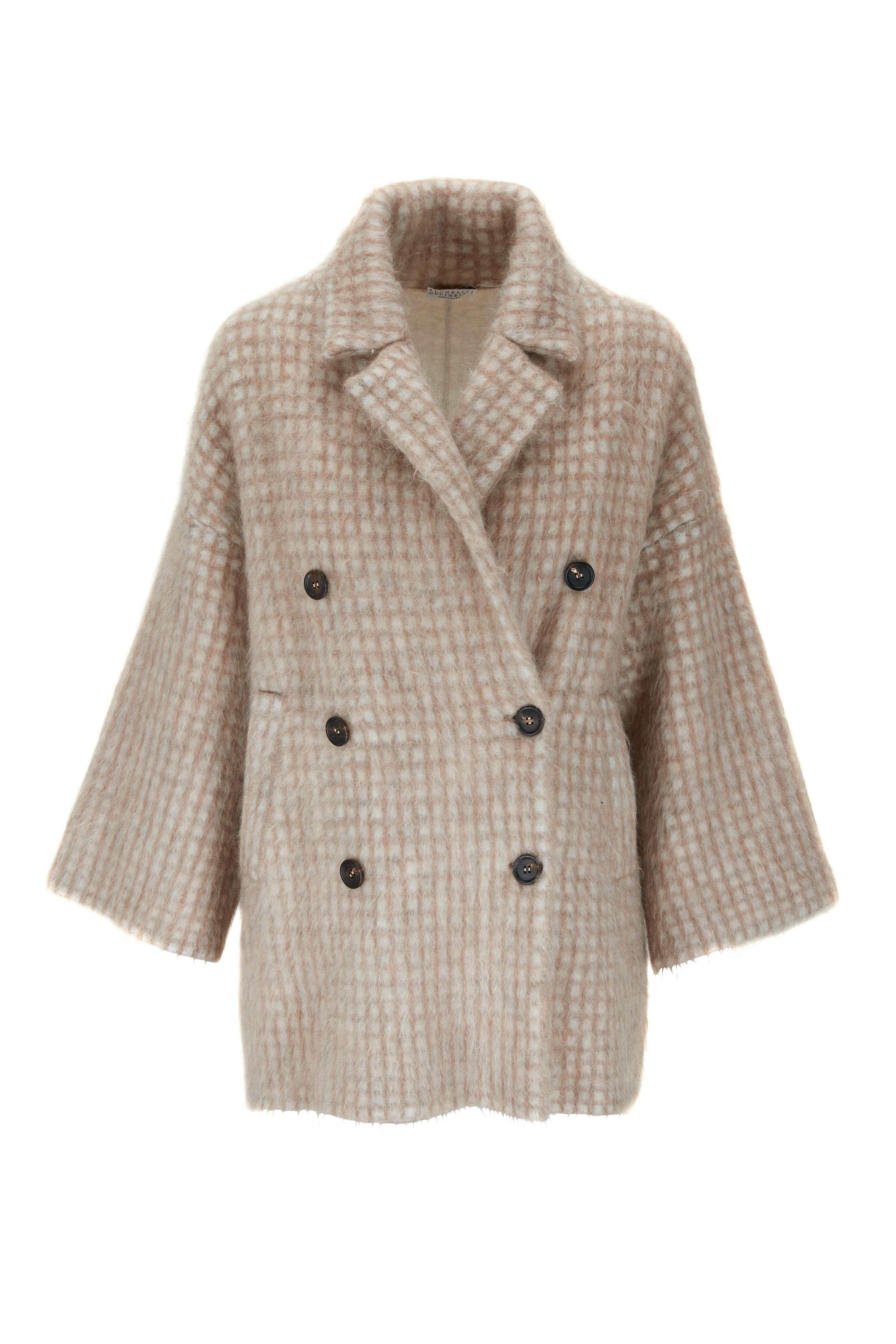 Brunello Cucinelli - Rose Brushed Wool Mohair Printed Peacoat