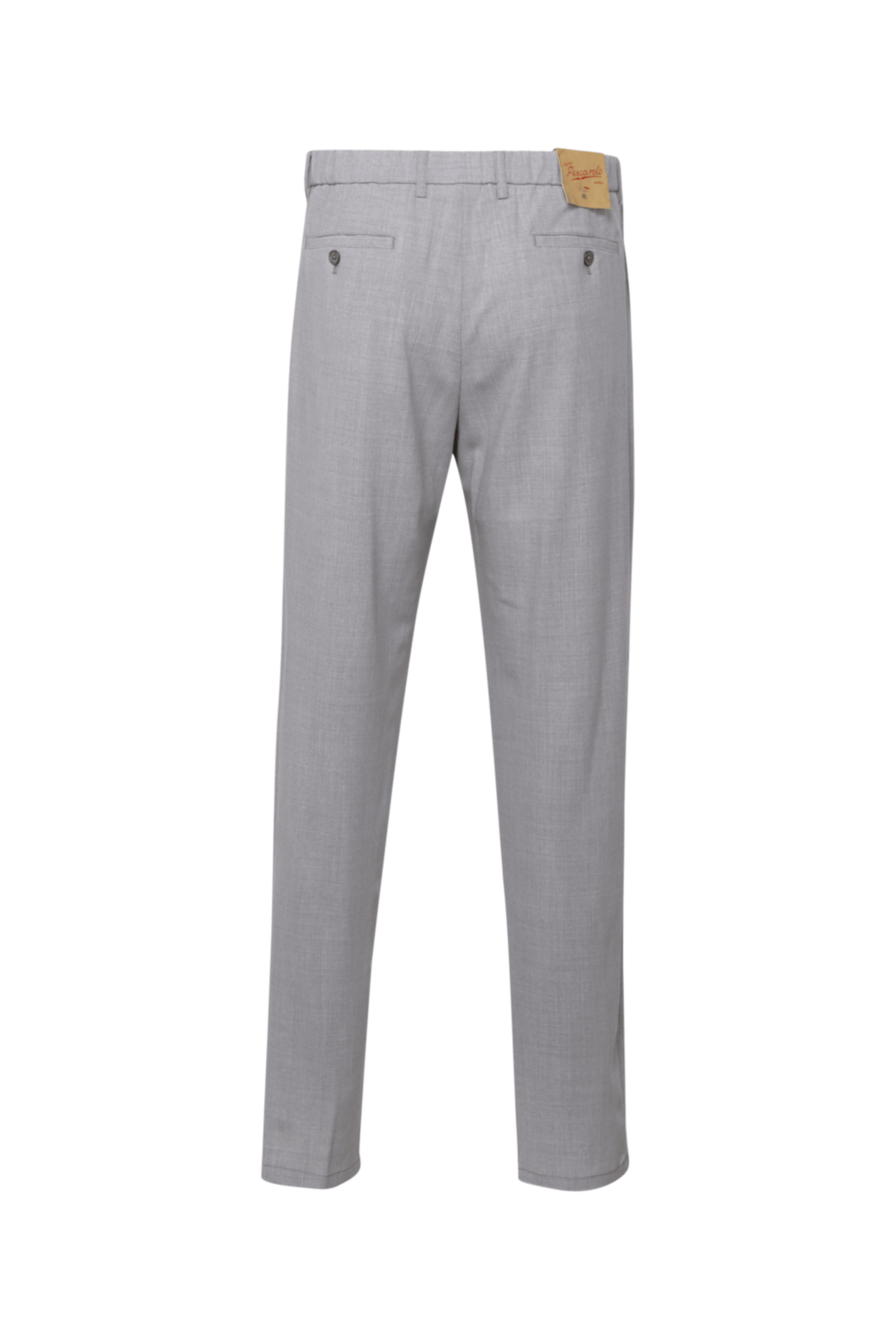 Marco Pescarolo - Pearl Gray Flat Front Dress Pant