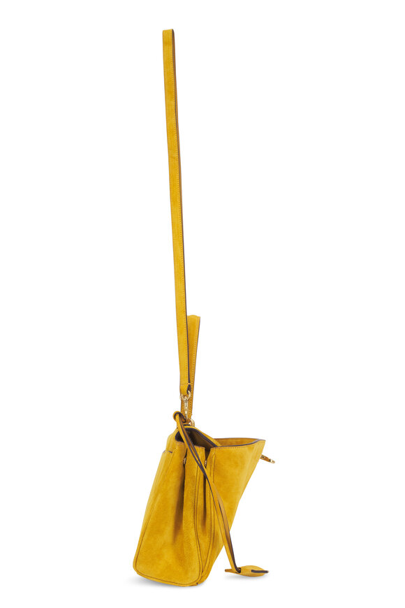 Balenciaga Small Rodeo Curry Suede Top Handle Bag - view 3