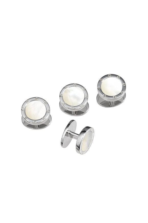 Jan Leslie - Sterling Silver Mother-Of-Pearl Stud Set