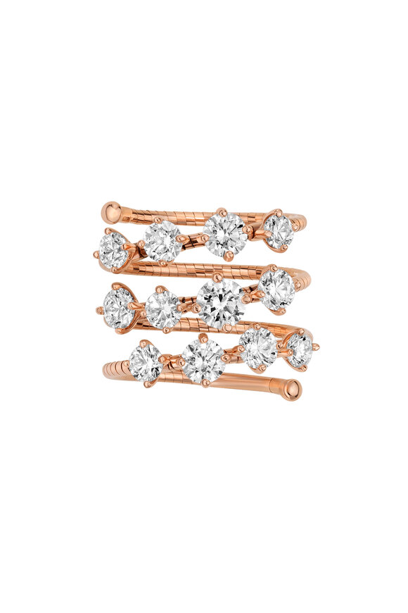 Mattia Cielo - Rugiada Diamanti Rose Gold Ring