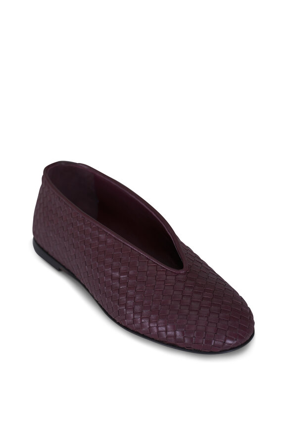 Bottega Veneta Rosa Deep Mahogany Ballerina Flat