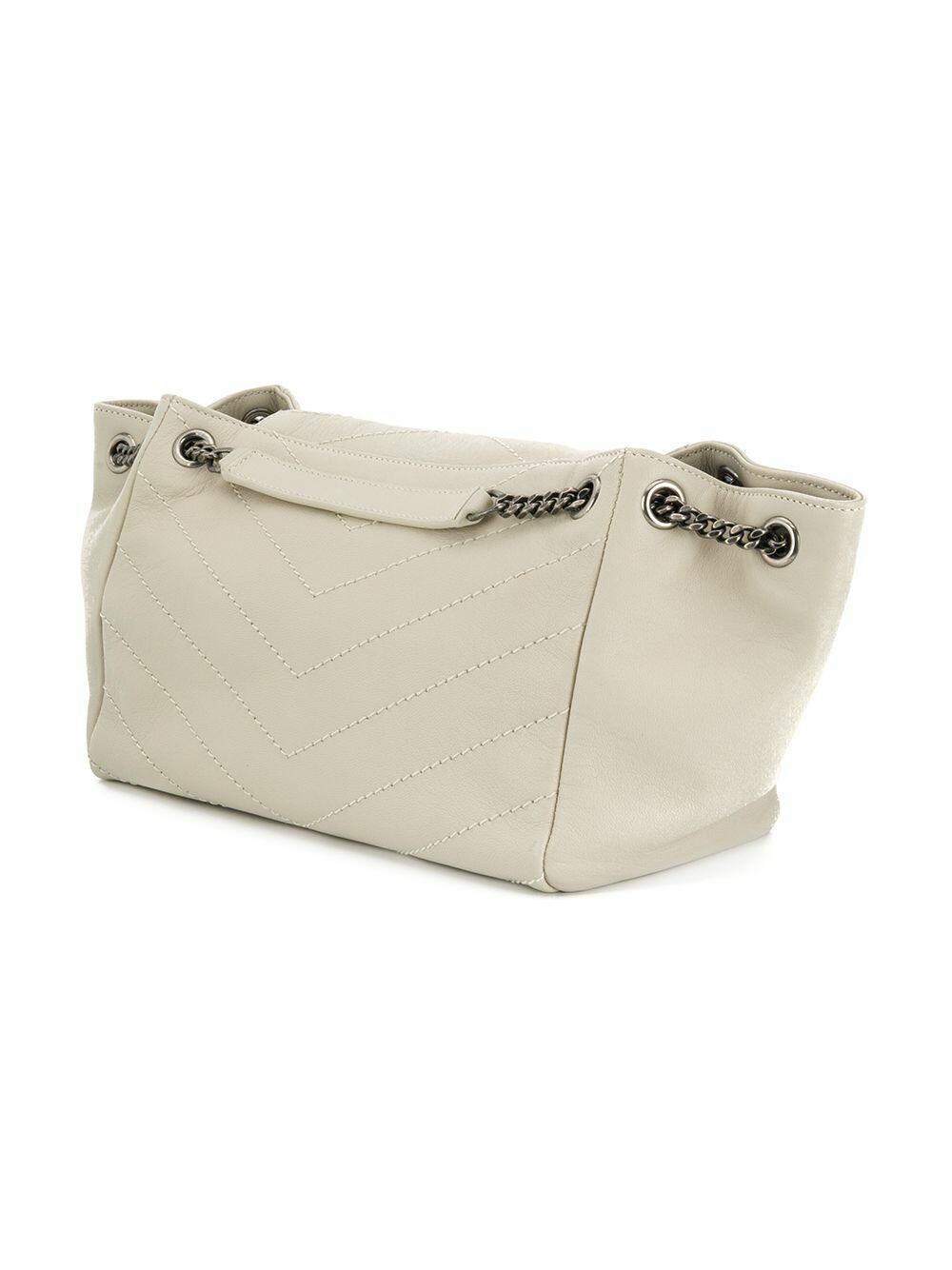 Saint Laurent - Nolita Monogram White Quilted Small Bag