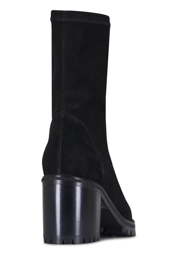 Aquatalia Joplin Black Suede Ankle Boot - view 3