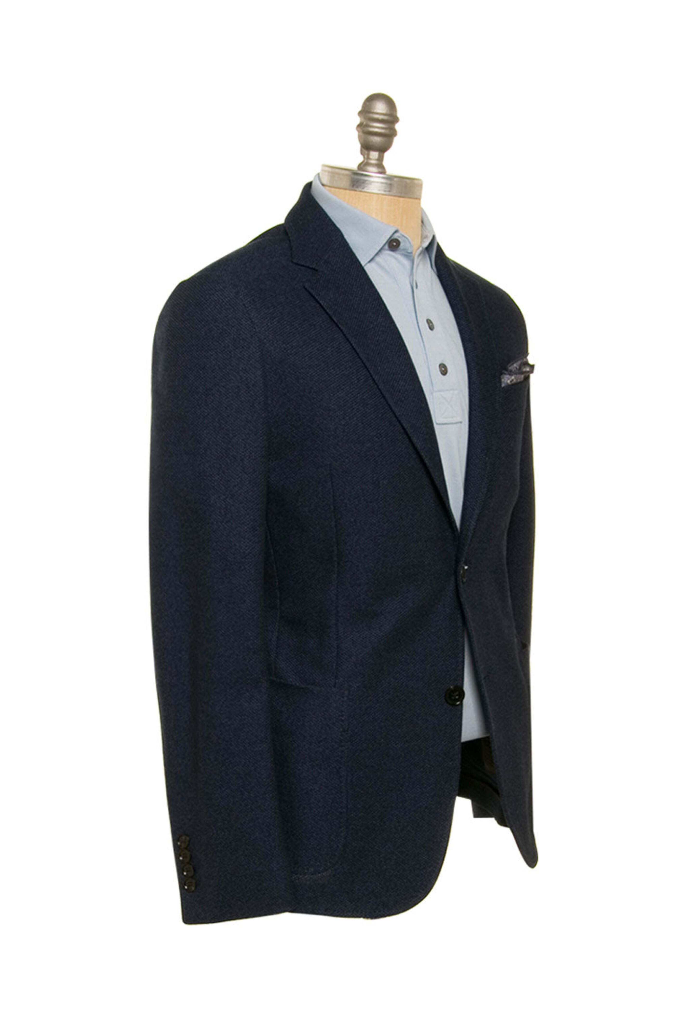 Zegna - Navy Jersey Knit Sportcoat