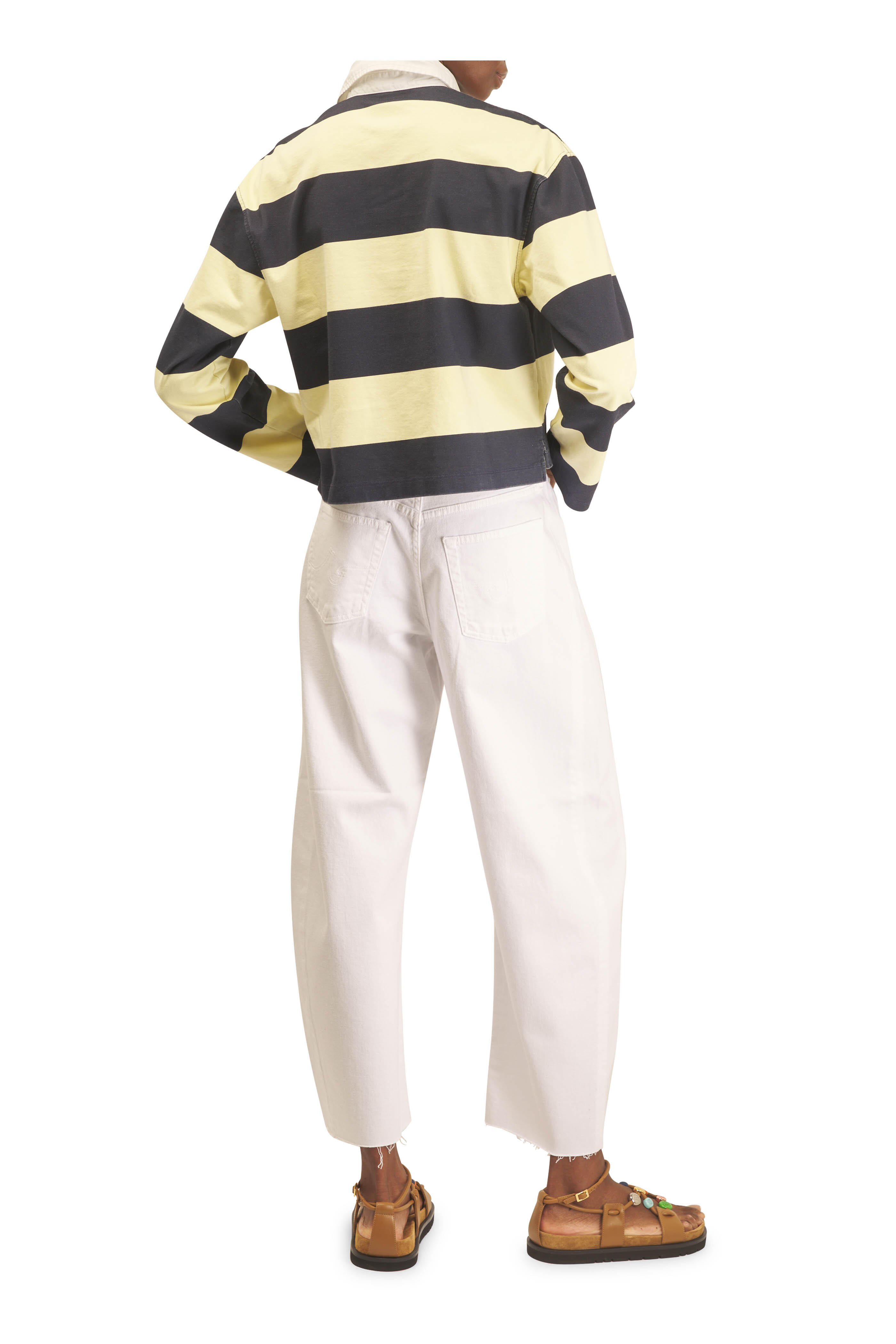 AG - Londyn Yellow & Navy Stripe Rugby Shirt