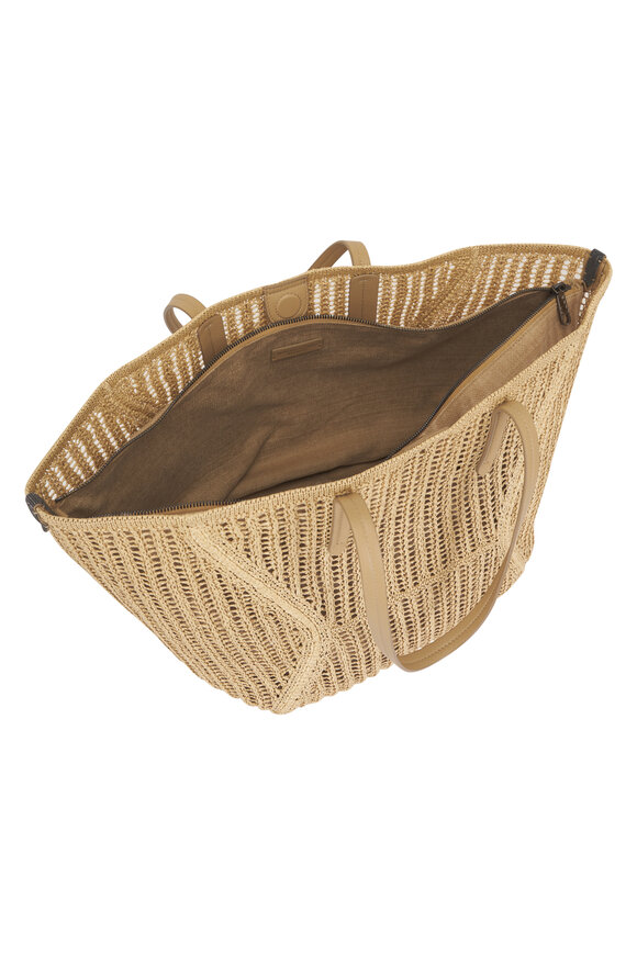 Brunello Cucinelli BC Duo Rope Techno Raffia Tote - view 6
