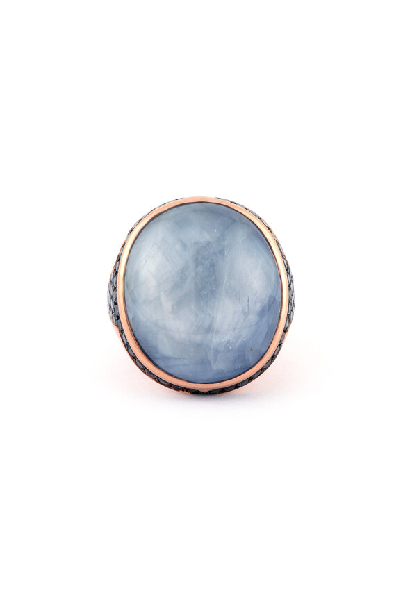 Sylva & Cie Round Cabochon Statement Ring - view 1