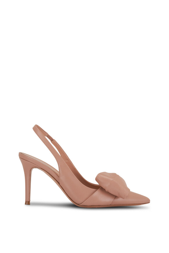 Gianvito Rossi - Peach Leather Slingback Pump, 90mm