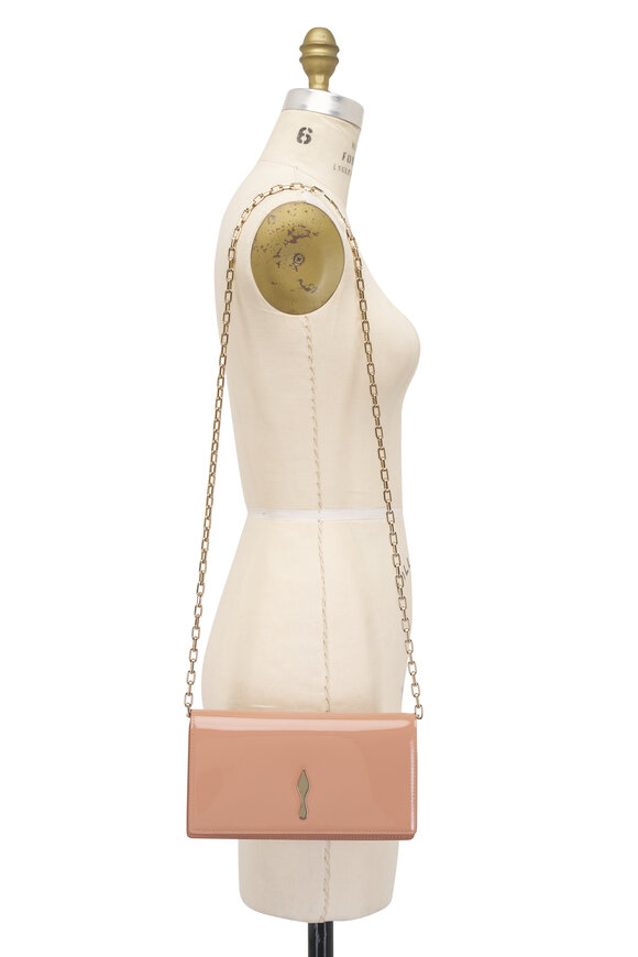 Christian Louboutin Bettina Blush Patent Leather Clutch - view 5