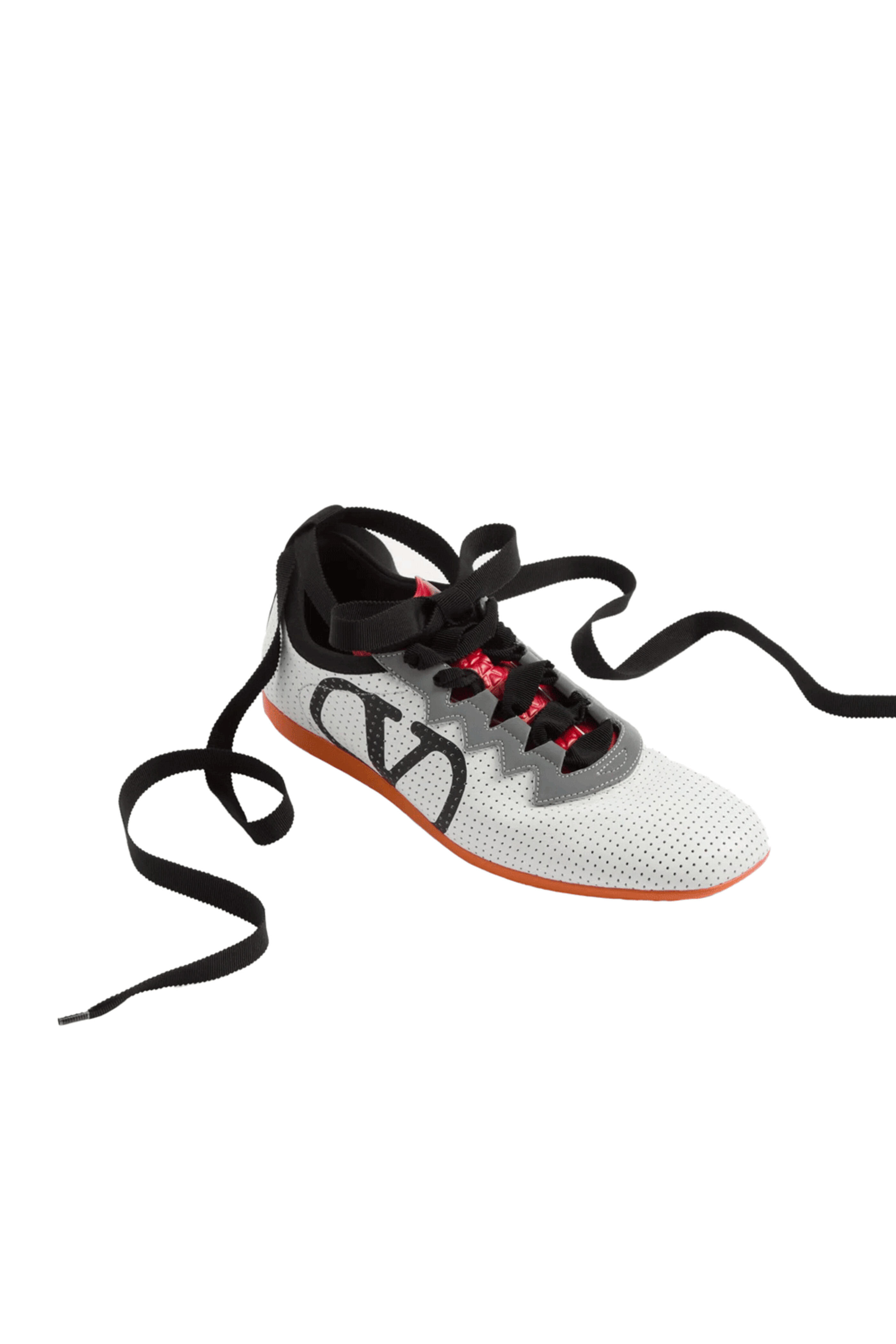 Valentino Garavani - Chromathon Nappa Tennis Shoe in Orange
