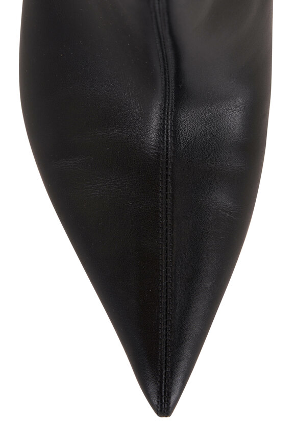 Jimmy Choo - Blake Black Leather Wedge Tall Boot, 85mm