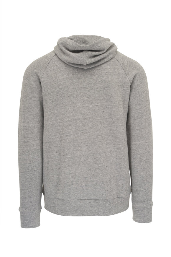 Stefan Brandt - Gray French Terry Linen Hoodie 