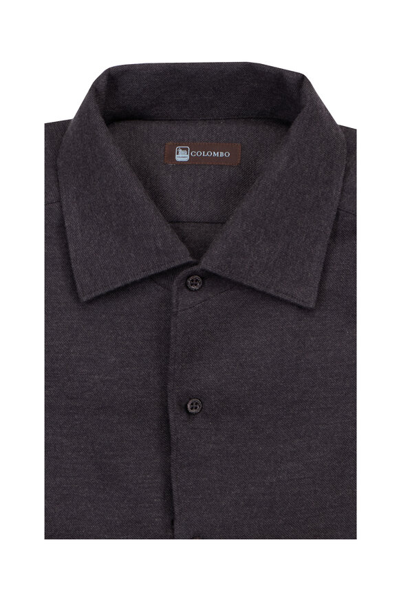 Colombo Lubecca Dark Gray Cotton Sport Shirt - view 1