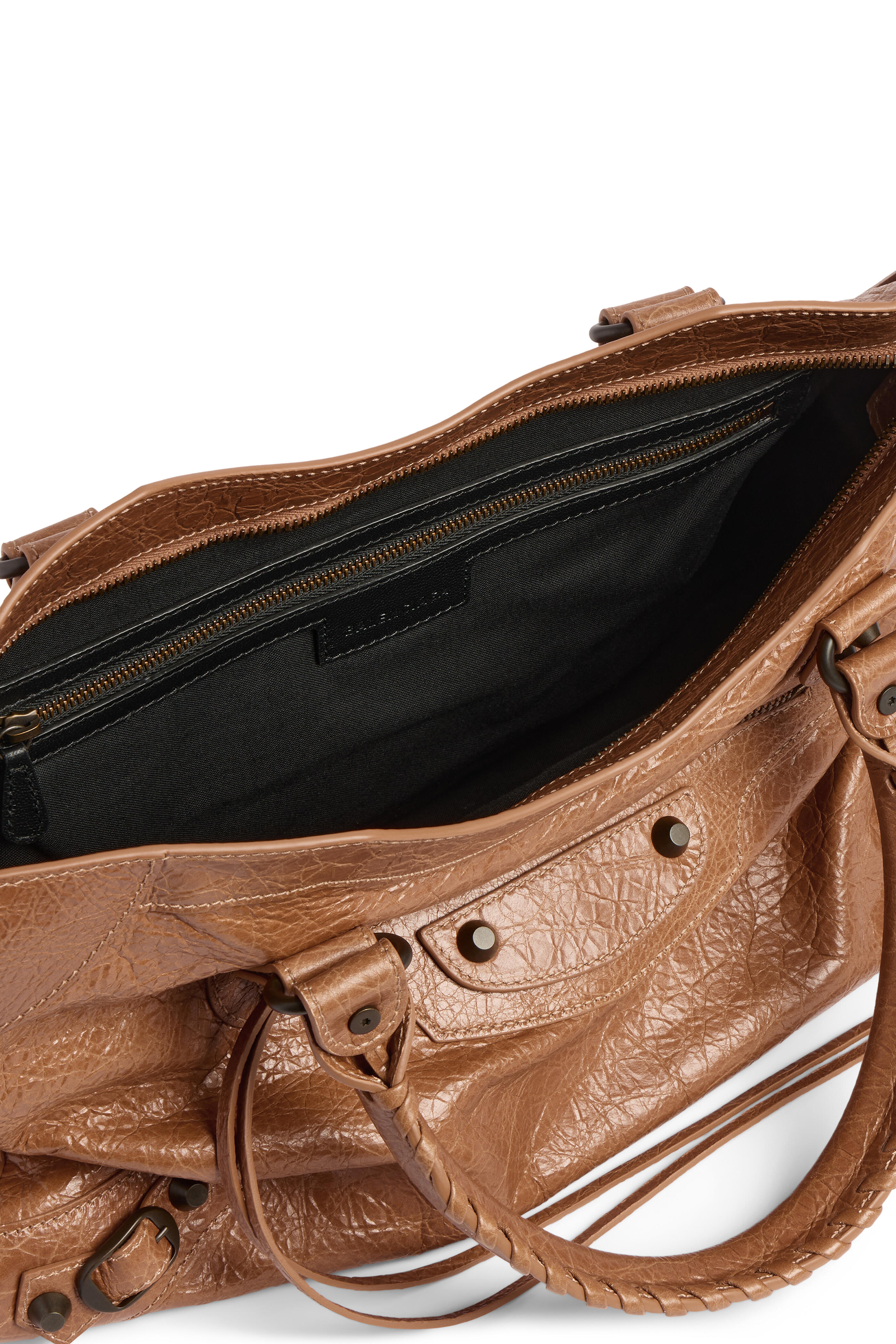 Balenciaga - Medium Le City Camel Leather Top Handle Bag