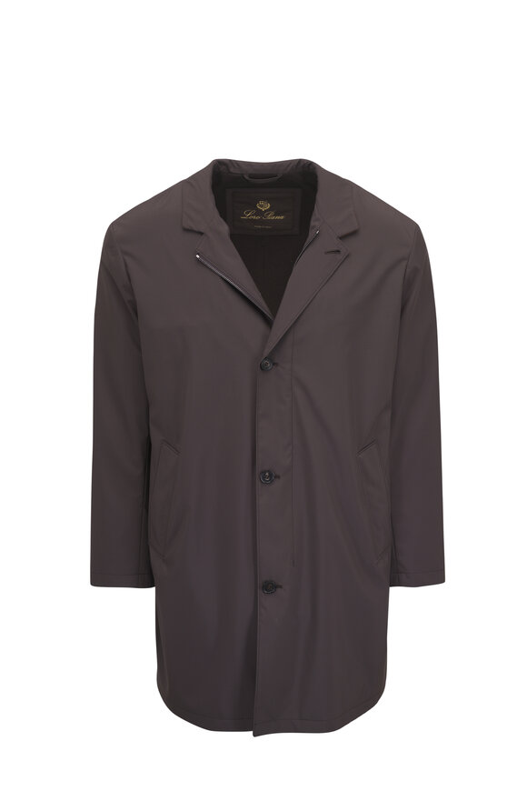 Ralph Lauren Purple Label - Brown Leather Front Zip Bomber
