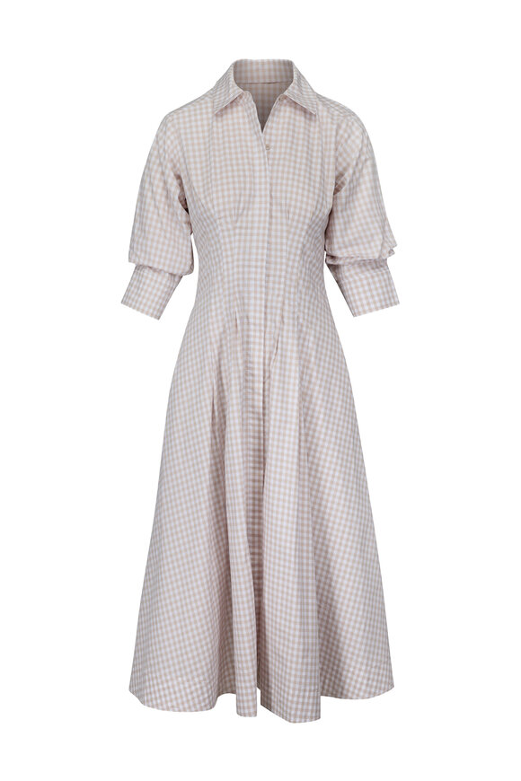 Simkhai Jazz Sand Pintuck Midi Dress