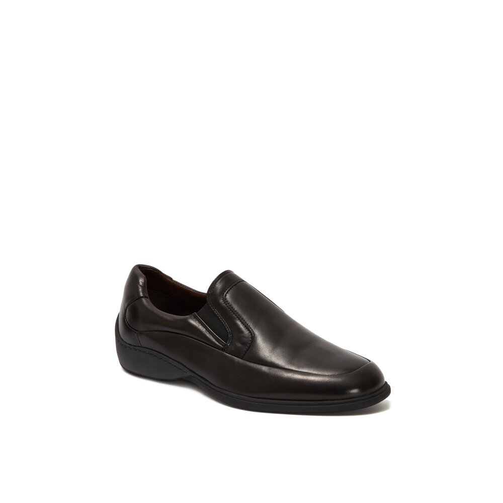 Bruno Magli Infano Black Leather Slip On Loafer