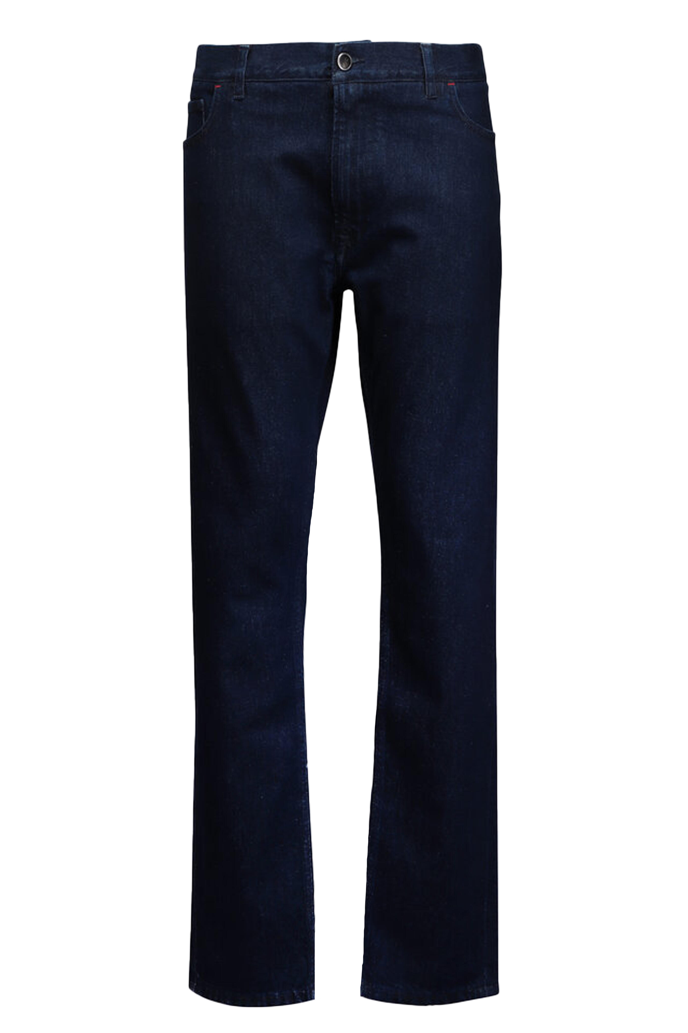 Jean Denim Isaia Taille 31 US - Bleu Foncé Uni 100% Coton - Neuf Sans étiquettes