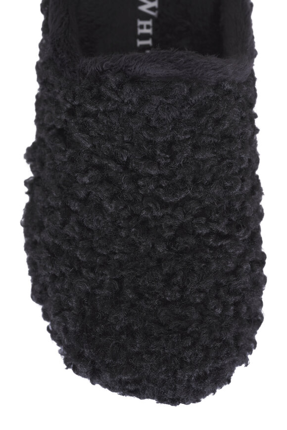 Ron White Teddington Onyx Open Back Boucle Slipper - view 4