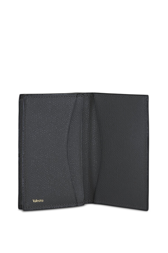 Valextra - Gray Fold Over Card Case