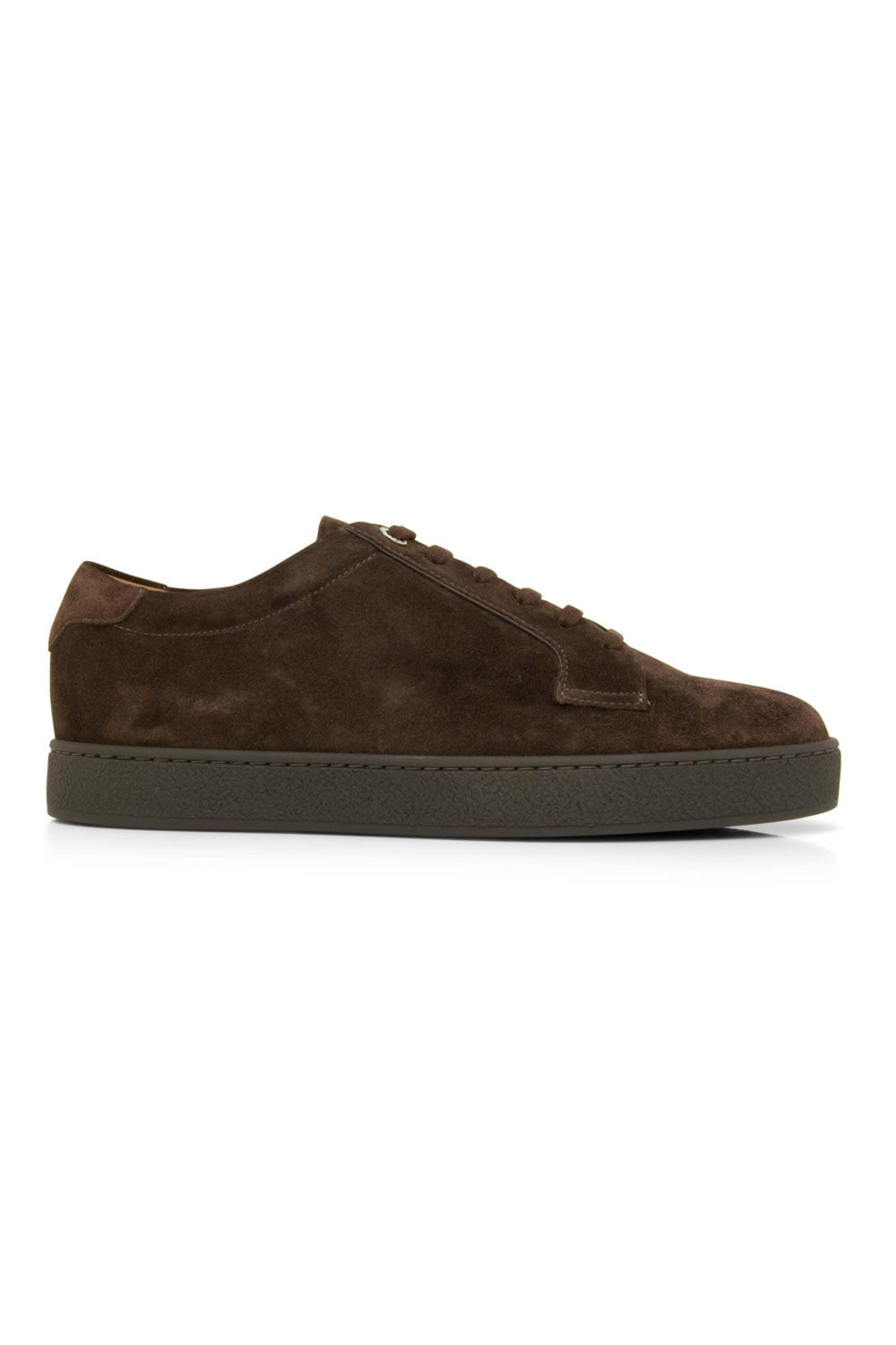 John Lobb - Molten Suede Sneaker in Dark Brown