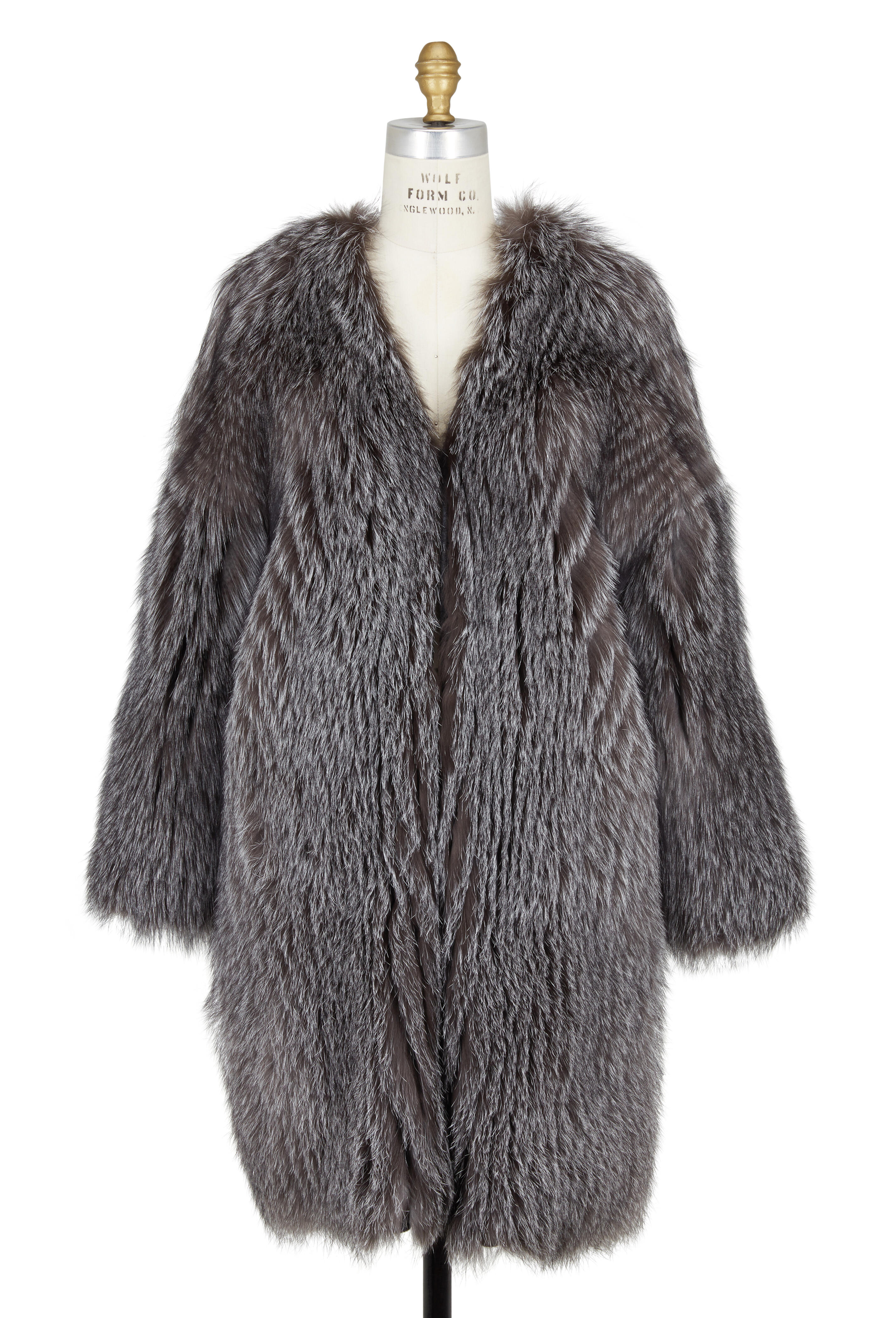 Brunello Cucinelli - Natural Fox Knitted Cashmere Long Coat
