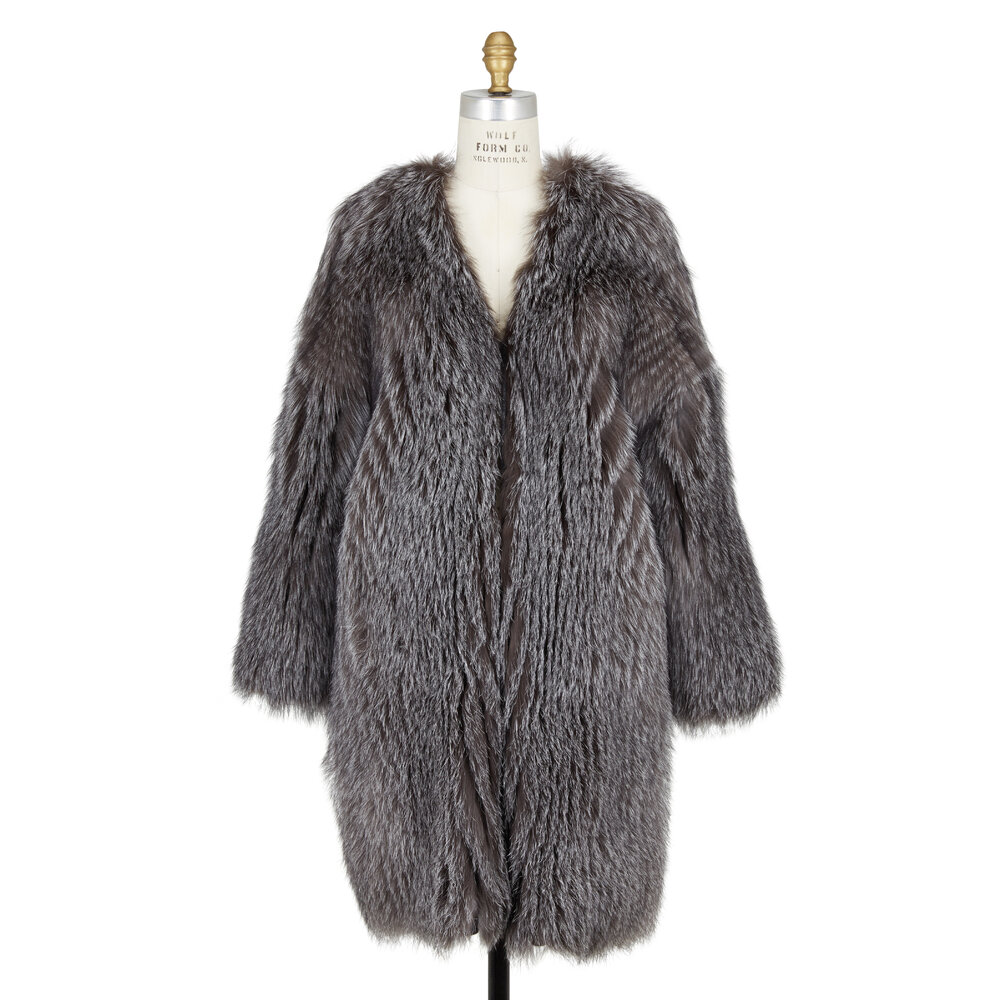 Brunello Cucinelli - Natural Fox Knitted Cashmere Long Coat
