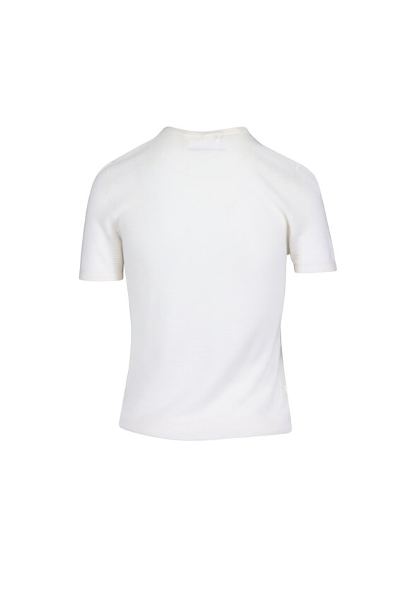 Lisa Yang Ira Ivory Knit T-Shirt - view 2
