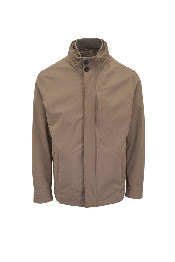 Paul & Shark Typhoon® Platinum Taupe Car Coat