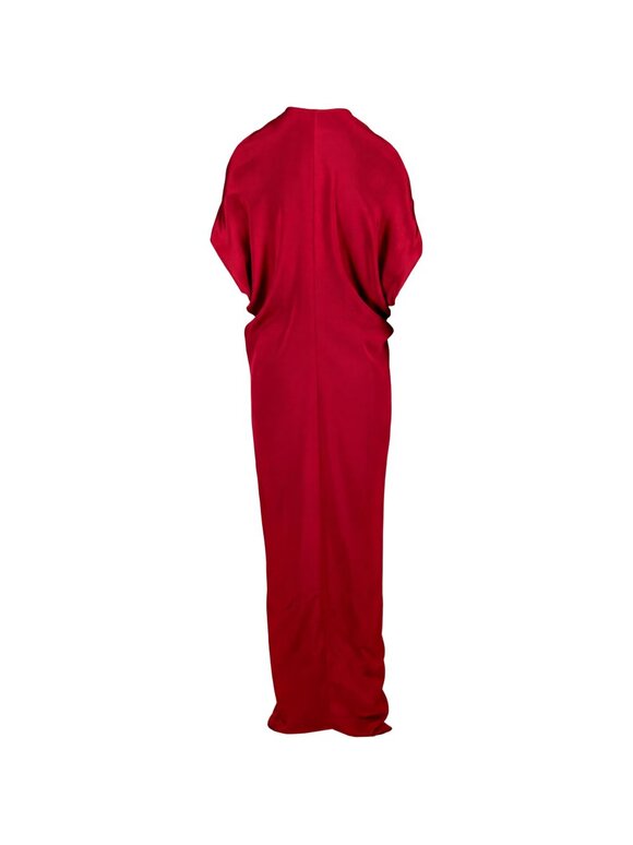 Zero + Maria Cornejo Miu Burgundy Silk Maxi Dress - view 3