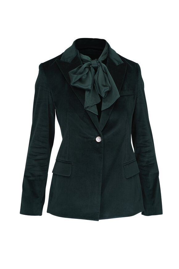 TWP - New Husband Forest Luxe Velvet Blazer