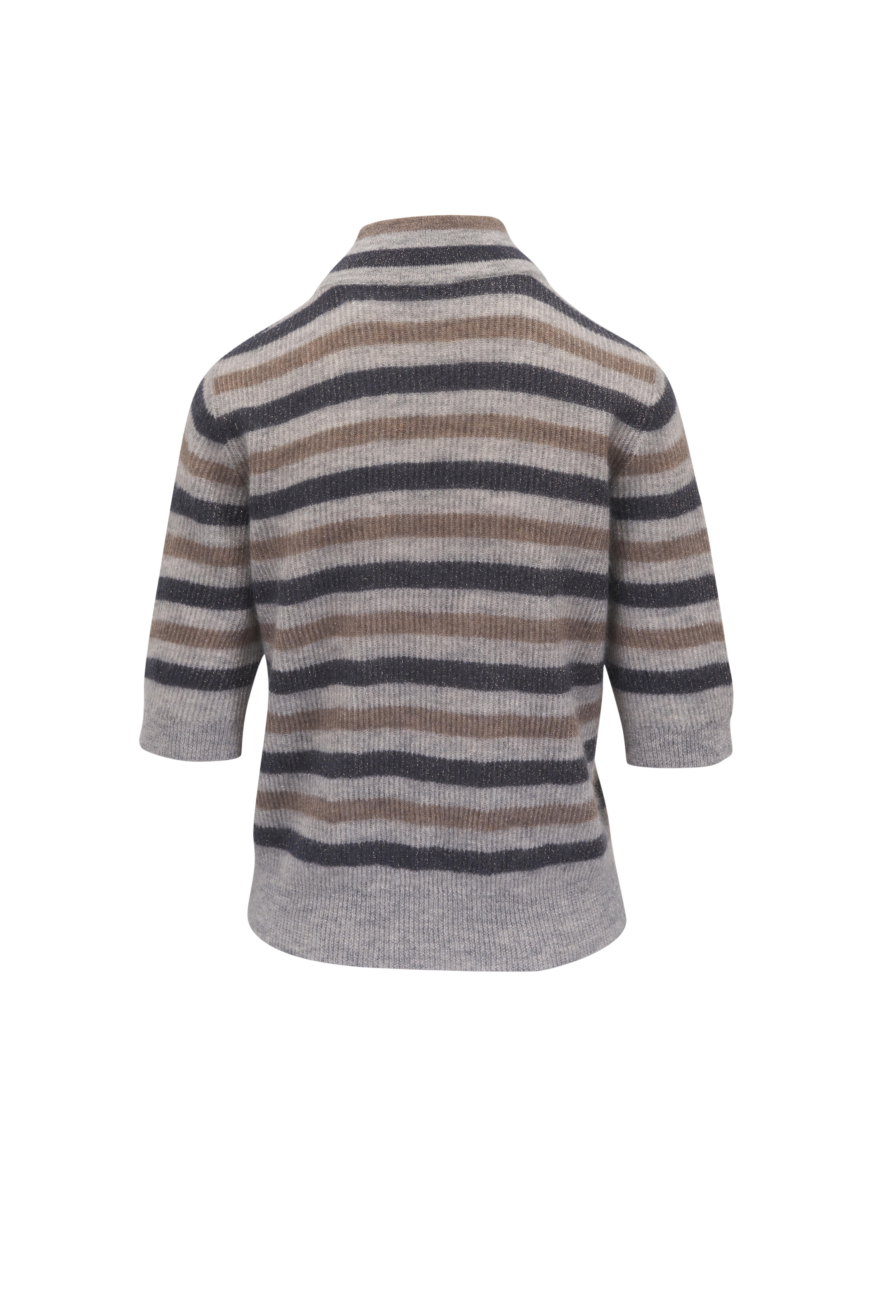 Brunello Cucinelli - Sparkling Multicolor Stripe Sweater