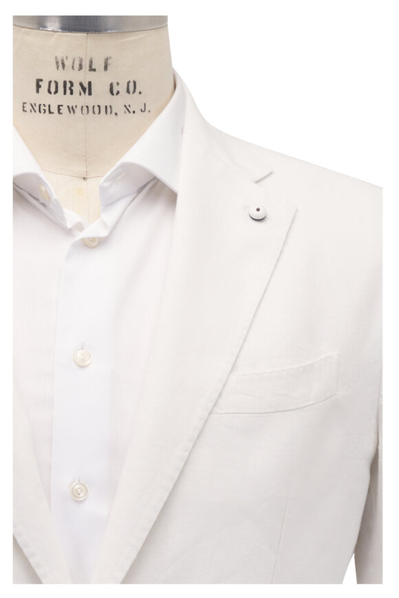 L.B.M. 1911 Off White Linen Sportcoat