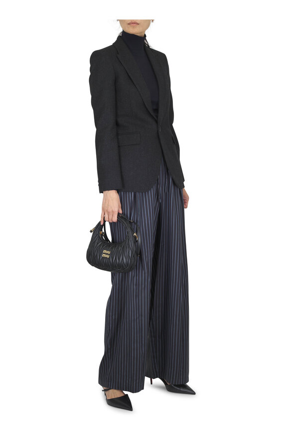 TWP Blue & Brown Stripe Silk PJ Pant - view 2