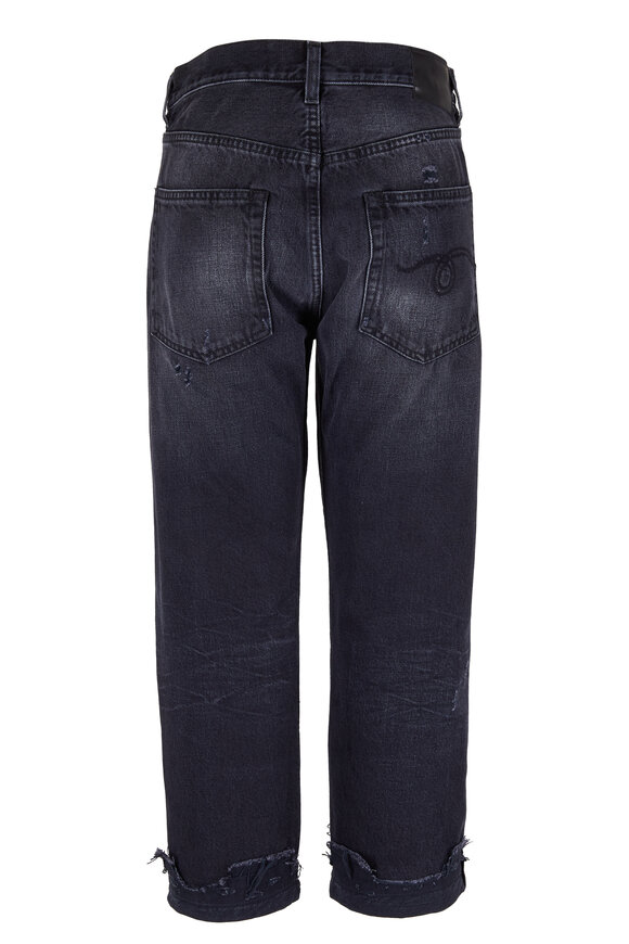 R13 Boyfriend Jake Black Jean Distressed Jean - view 2
