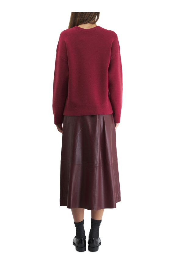 Vince - Raspberry Structured Pullover Sweater