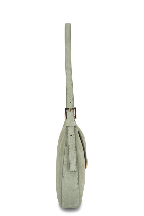 Savette Small Tondo Cactus Flower Suede Hobo - view 4