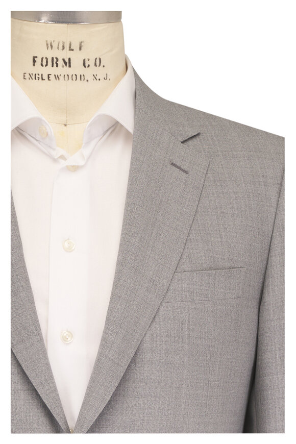 Canali Pearl Gray Wool Suit - view 1