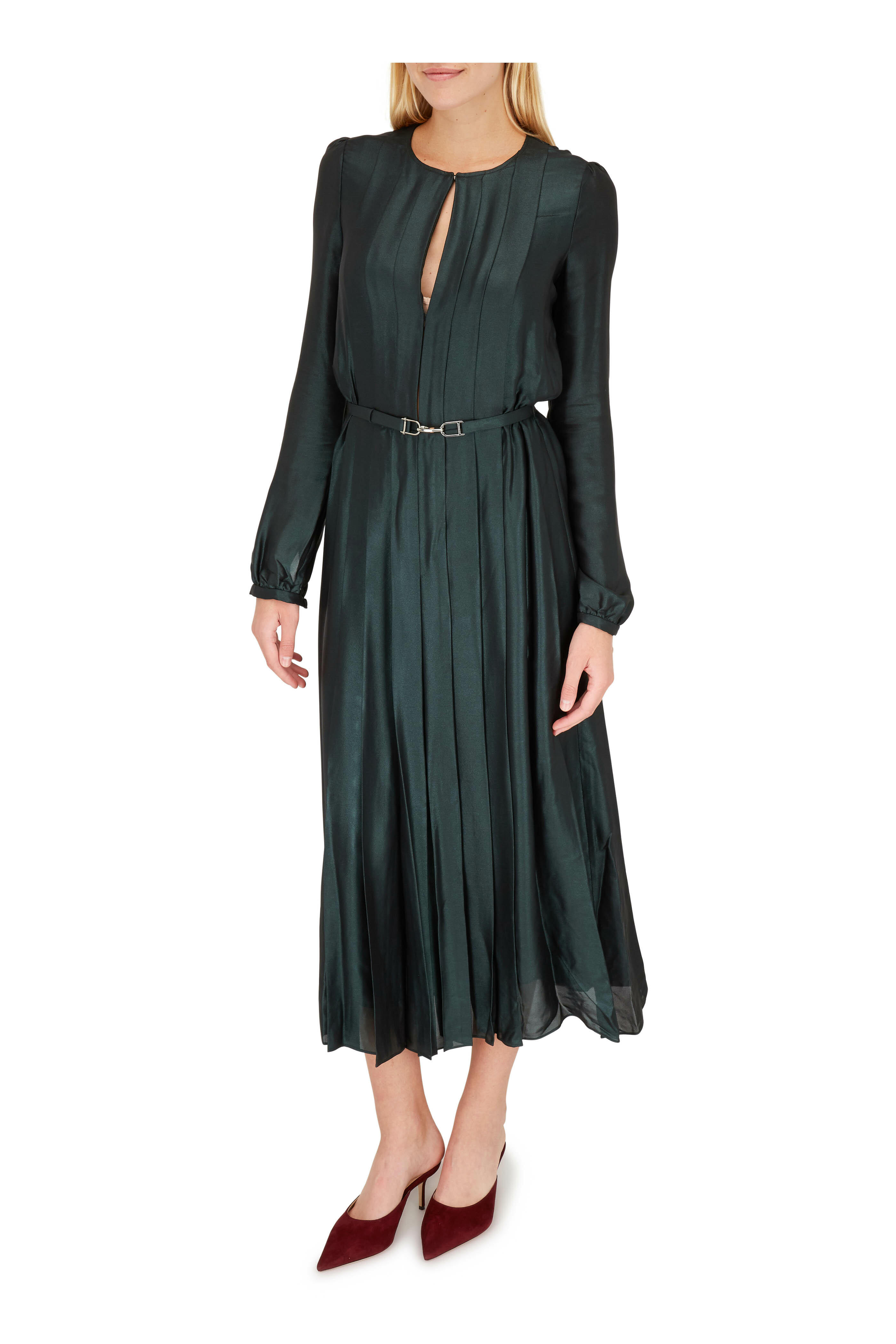 Jimmy Choo - Rav Bordeaux Suede Mule, 65mm