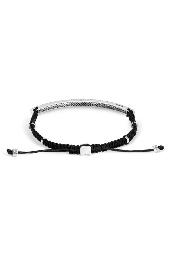 Tateossian - Windsor Black Diamond Macramé Bracelet