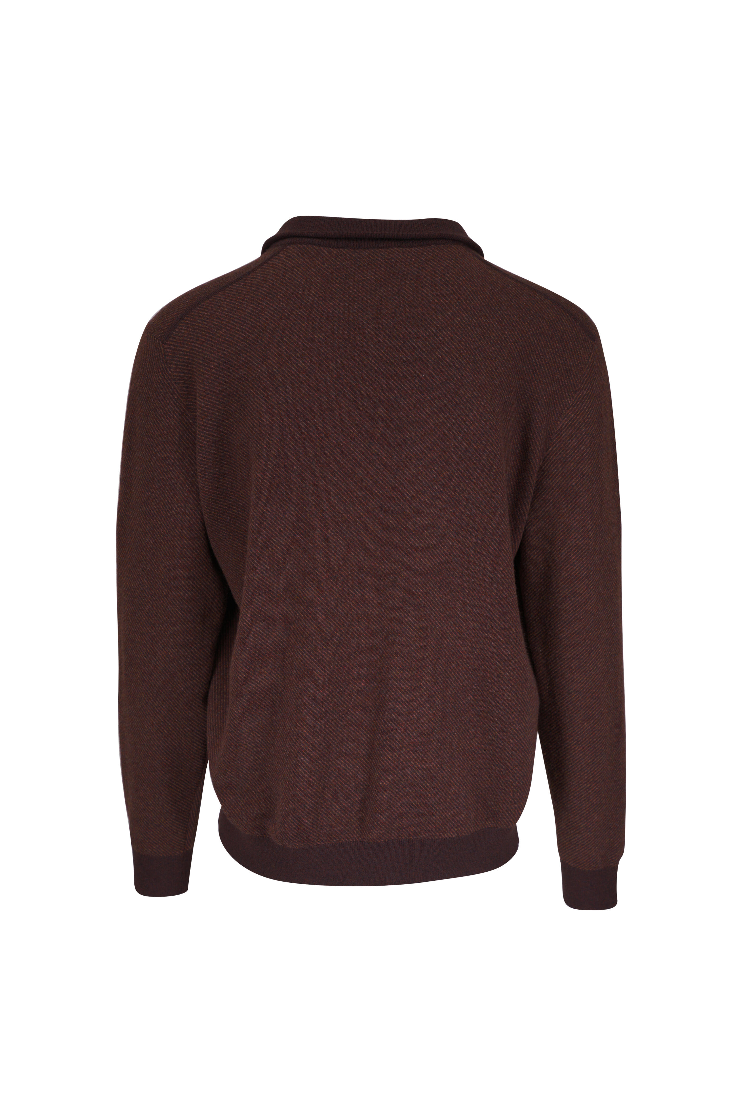 Loro Piana - Roadster Revamp Burgundy Cashmere Quarter Zip