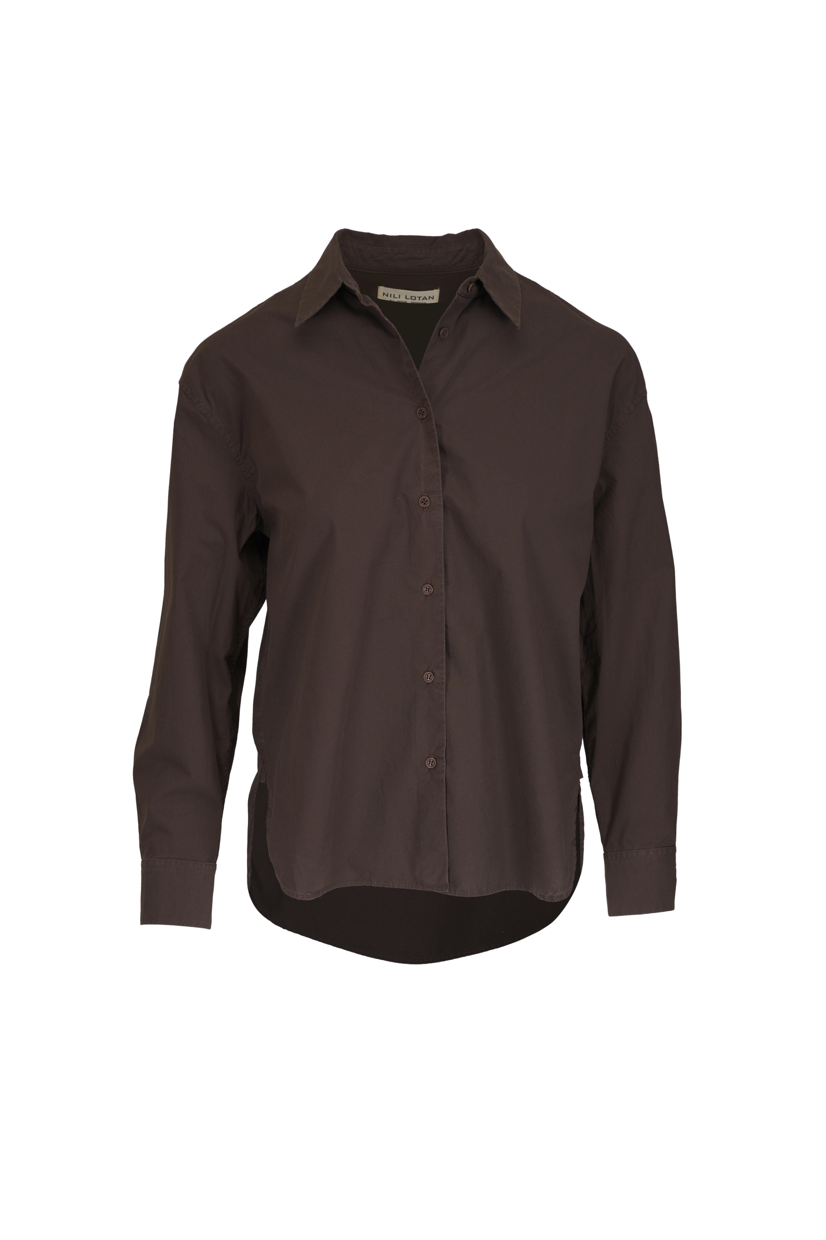 Nili Lotan - Amante Wood Button Up Shirt